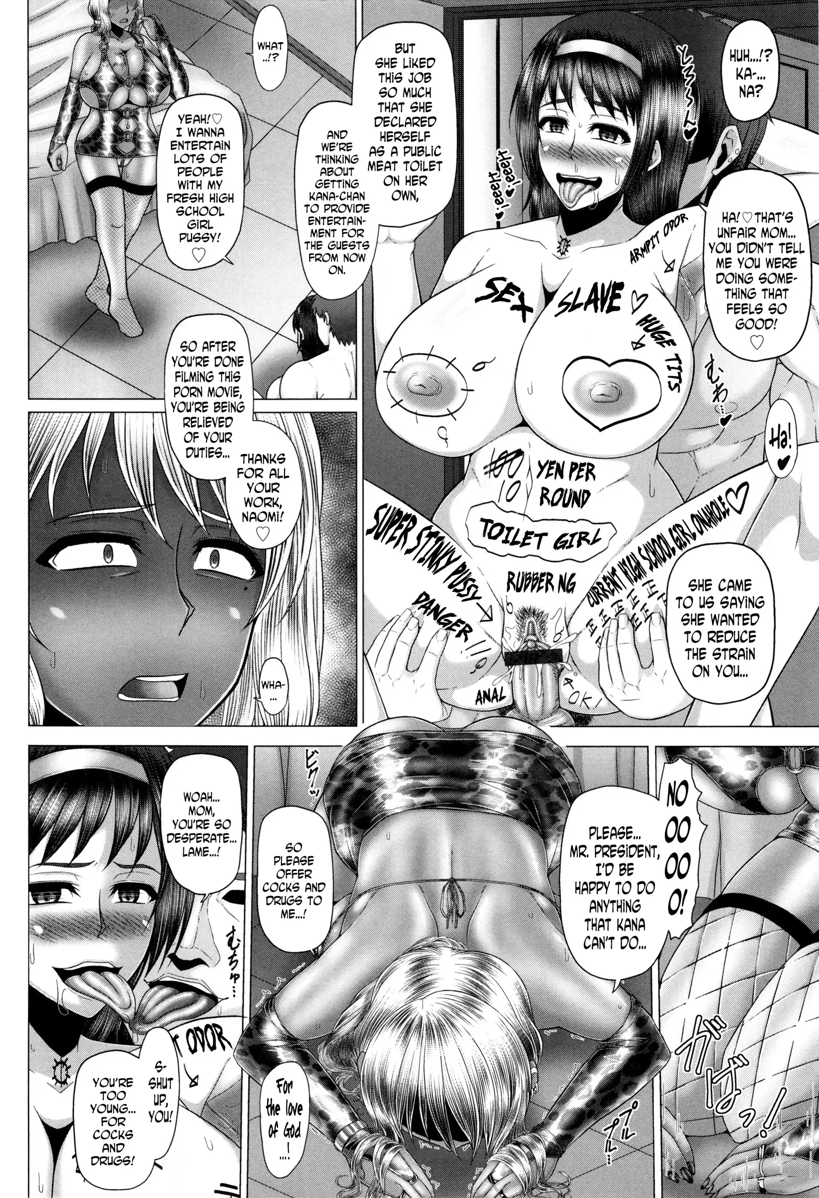 Kurogal Ochi ~24-jikan Conveni Bitch-ka~ - Black GAL IMMORAL 24H Convenience Store Bitch!! Ch. 1-4, 7-8
