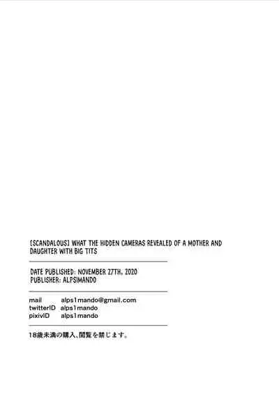 [Alps1mando] [Kyougaku] Bakunyuu Oyako o Kakushidori shita Kekka… | [Scandalous] What the Hidden Cameras Revealed of a Mother and Daughter with Big Tits... [English] [RookieDreamsScanlation]