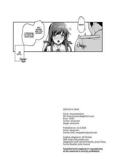 [Yusaritsukata (Awayume)] Admiral-san Hitorijime! | Admiral is Mine! (Kantai Collection -KanColle-) [English] [2d-market.com] [Decensored] [Digital]